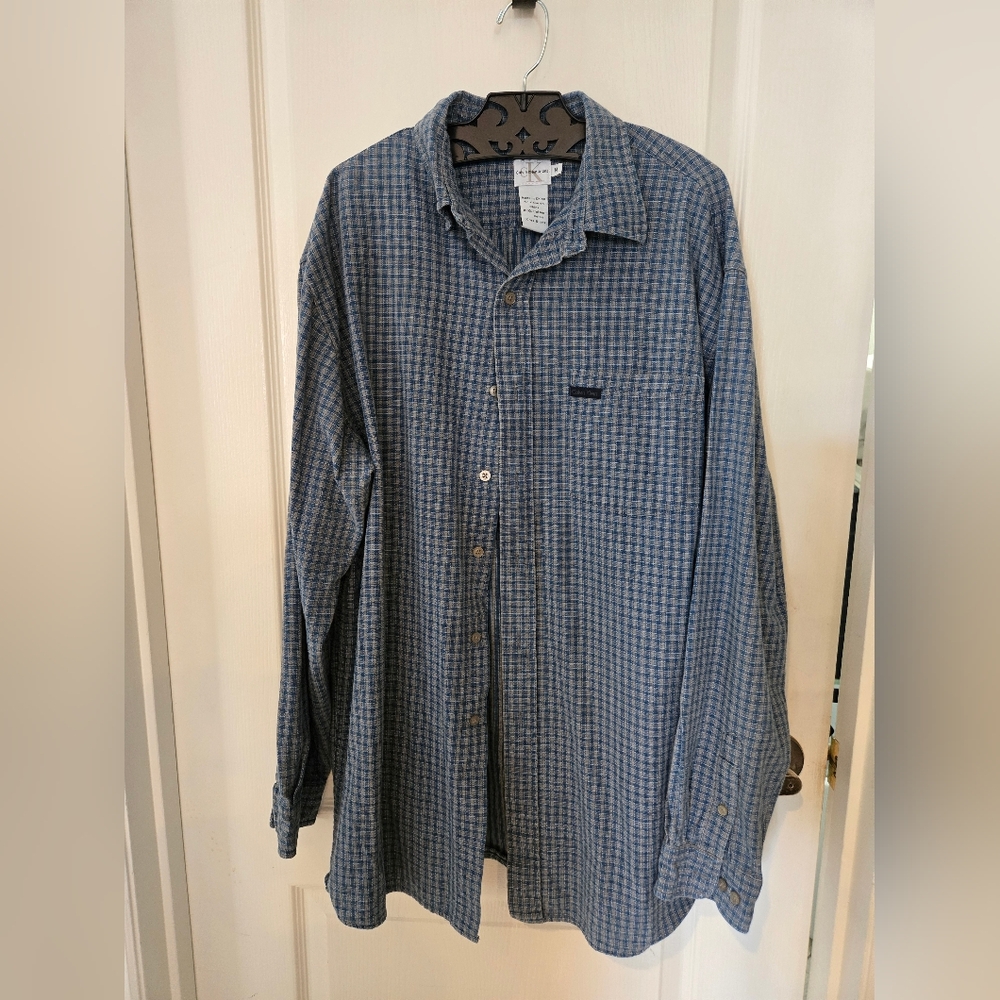 Calvin Klein Jeans Blue Plaid Shirt
